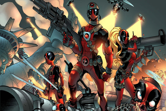 Deadpool Corps Lady Deadpool Kidpool Zombie Deadpool Comic Book Poster Print Art