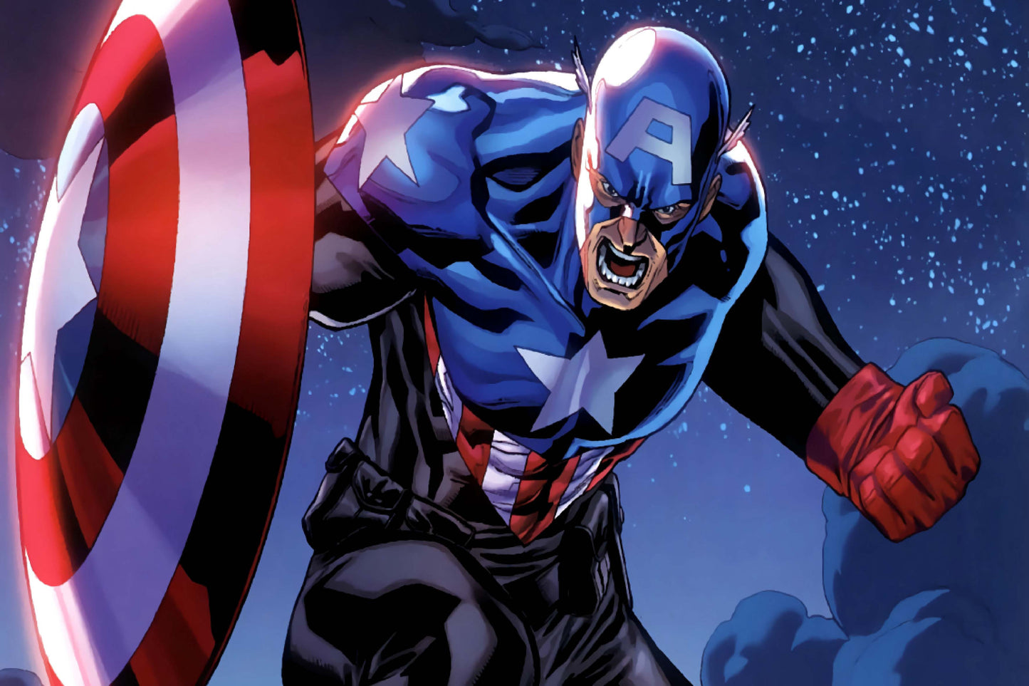 Captain America Marvel Comics Comic Book Poster Print Wall Art