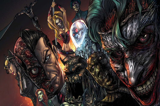 Batman Joker Scarecrow Clayface Two Face Mr Freeze Dc Comic Book Poster Print