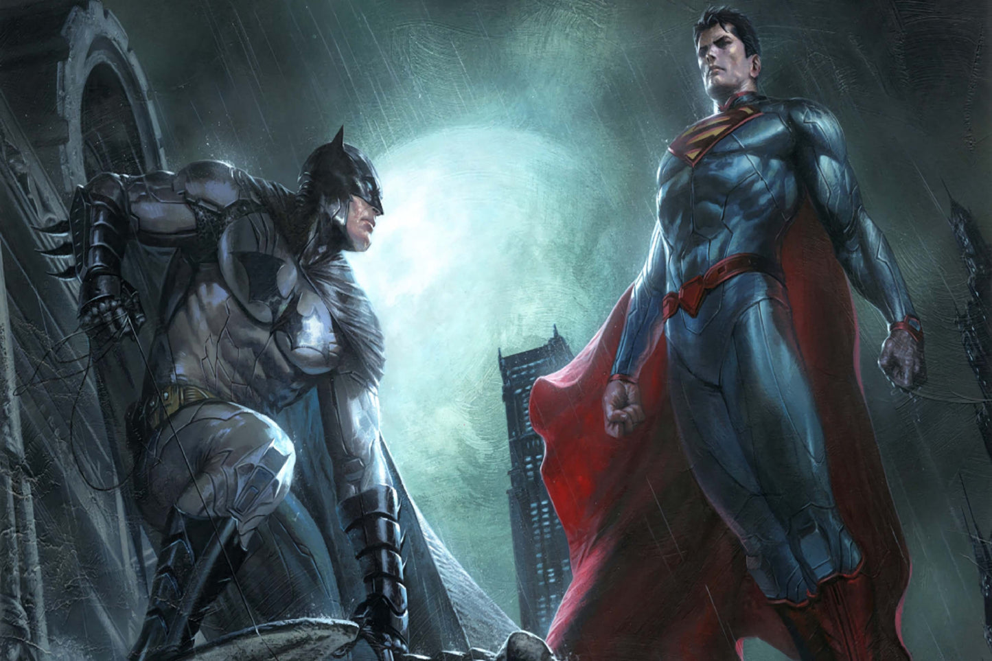 Superman Batman Dc Comics Comic Book Poster Print Wall Art