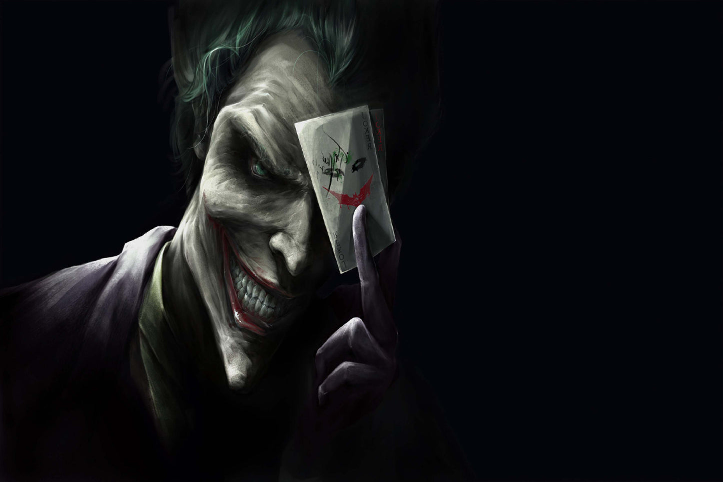 Joker Smile Card Comic Book Poster Print Wall Art