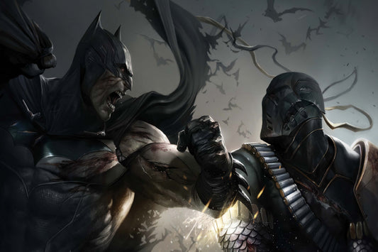 Batman Vs Deathstroke Comic Book Poster Print Wall Art
