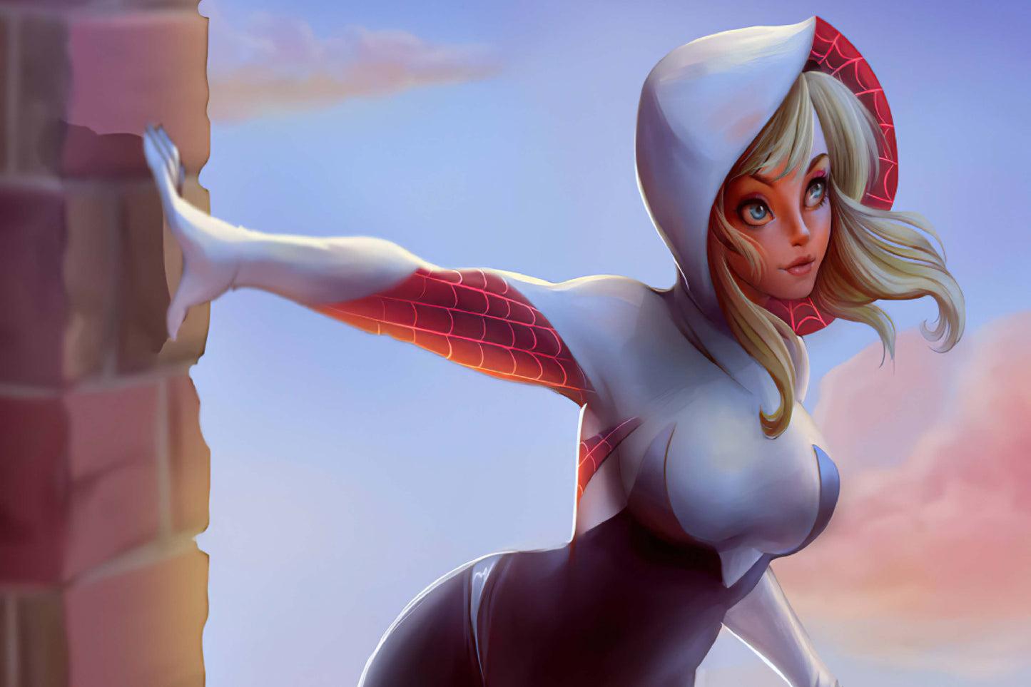 Spider Gwen Art Marvel Comic Book Poster Print Wall Art