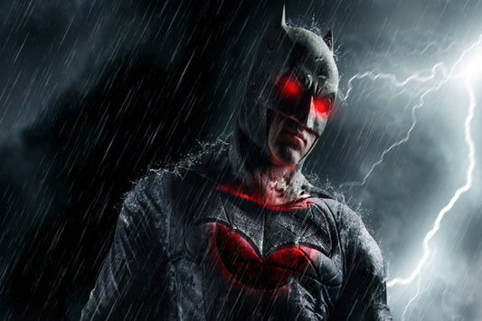 Batman Red Eyes Comic Book Poster Print Wall Art