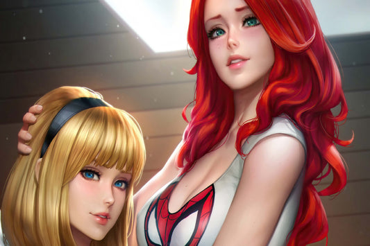 Gwen Stacy Mary Jane Watson Comic Book Poster Print Wall Art