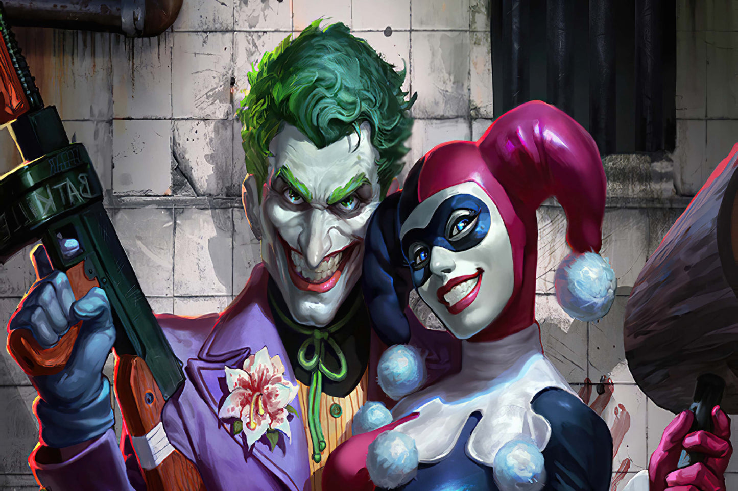Joker Harley Quinn Dc Comic Book Poster Print Wall Art