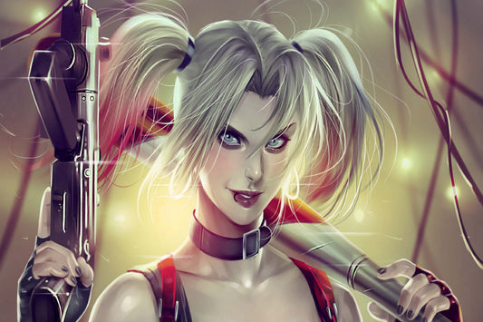 Harley Quinn Comic Book Poster Print Wall Art