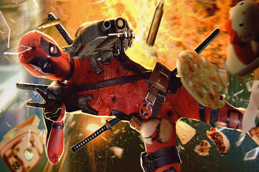 Deadpool Guns Comic Book Poster Print Wall Art