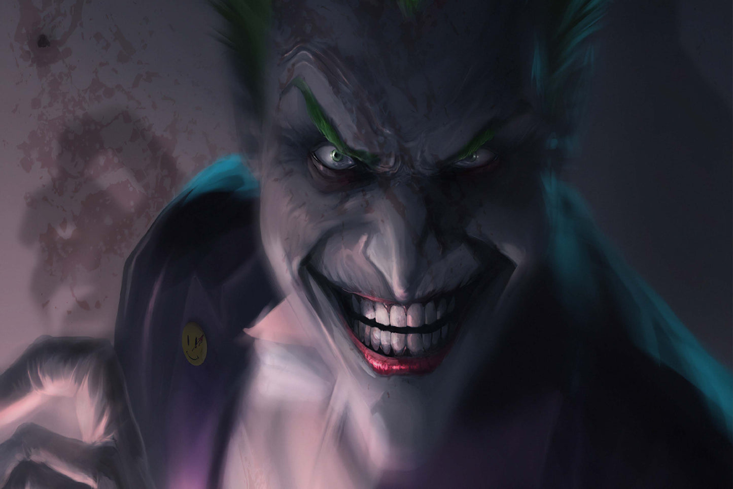 Joker Laugh Comic Book Poster Print Wall Art