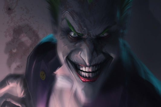 Joker Laugh Comic Book Poster Print Wall Art