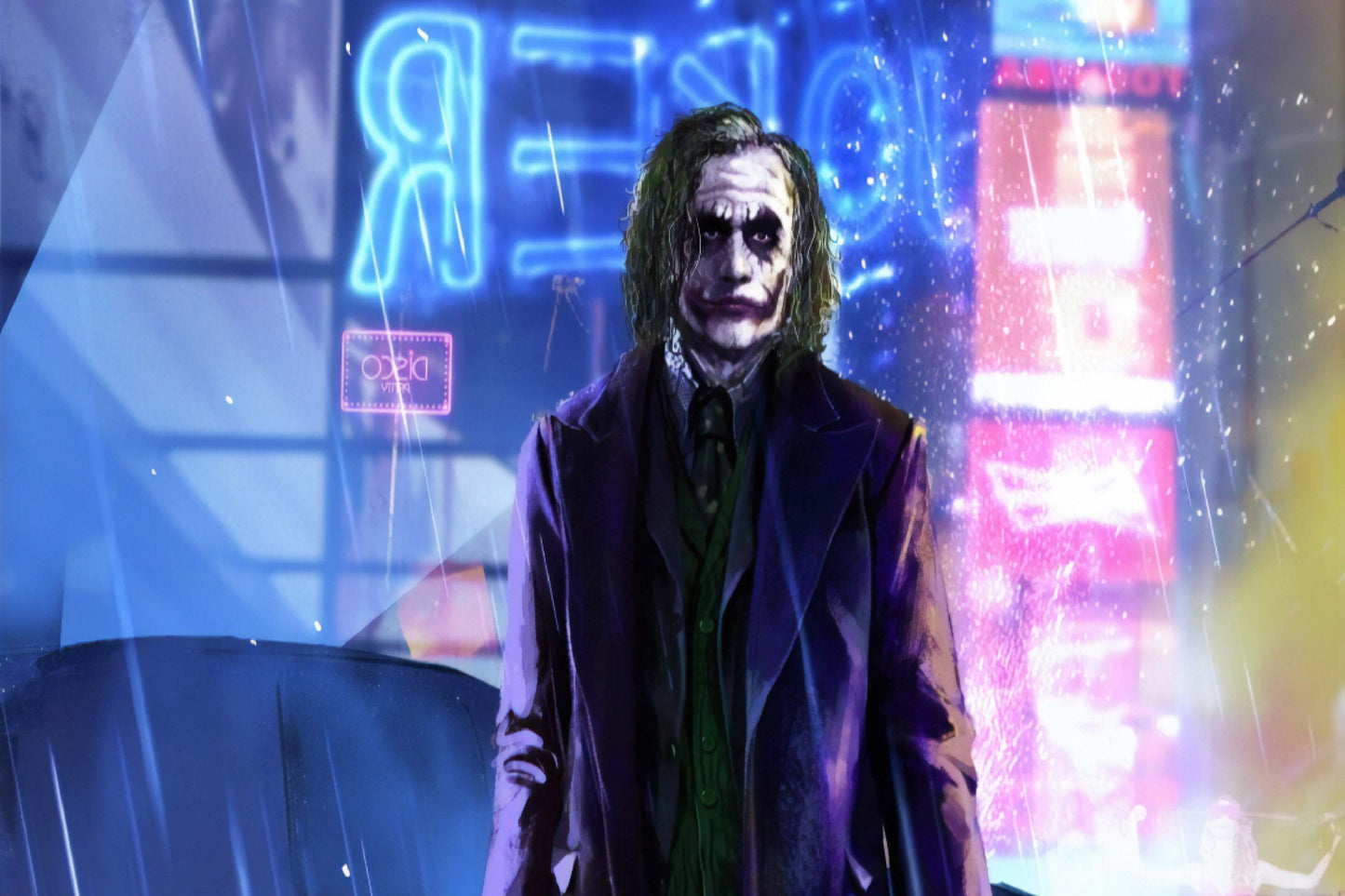 Joker Heath Ledger Comic Book Poster Print Wall Art