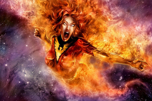 Jean Grey Phoenix Comic Book Poster Print Wall Art