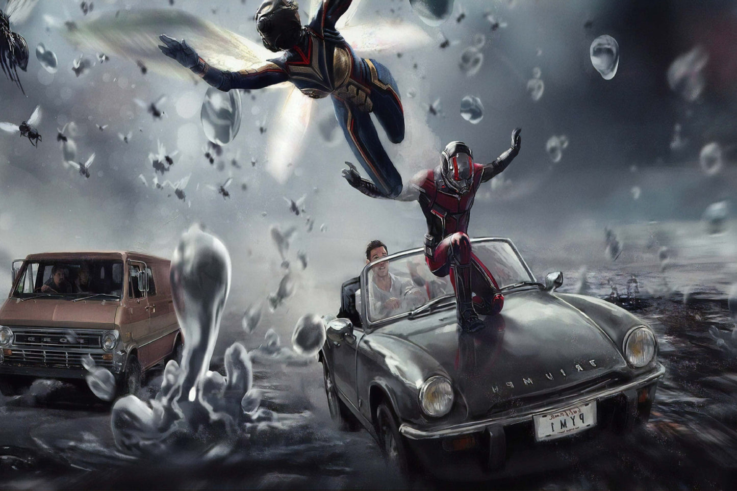 Ant Man And Wasp Comic Book Poster Print Wall Art