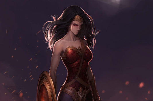 Wonder Woman Comic Book Poster Print Wall Art