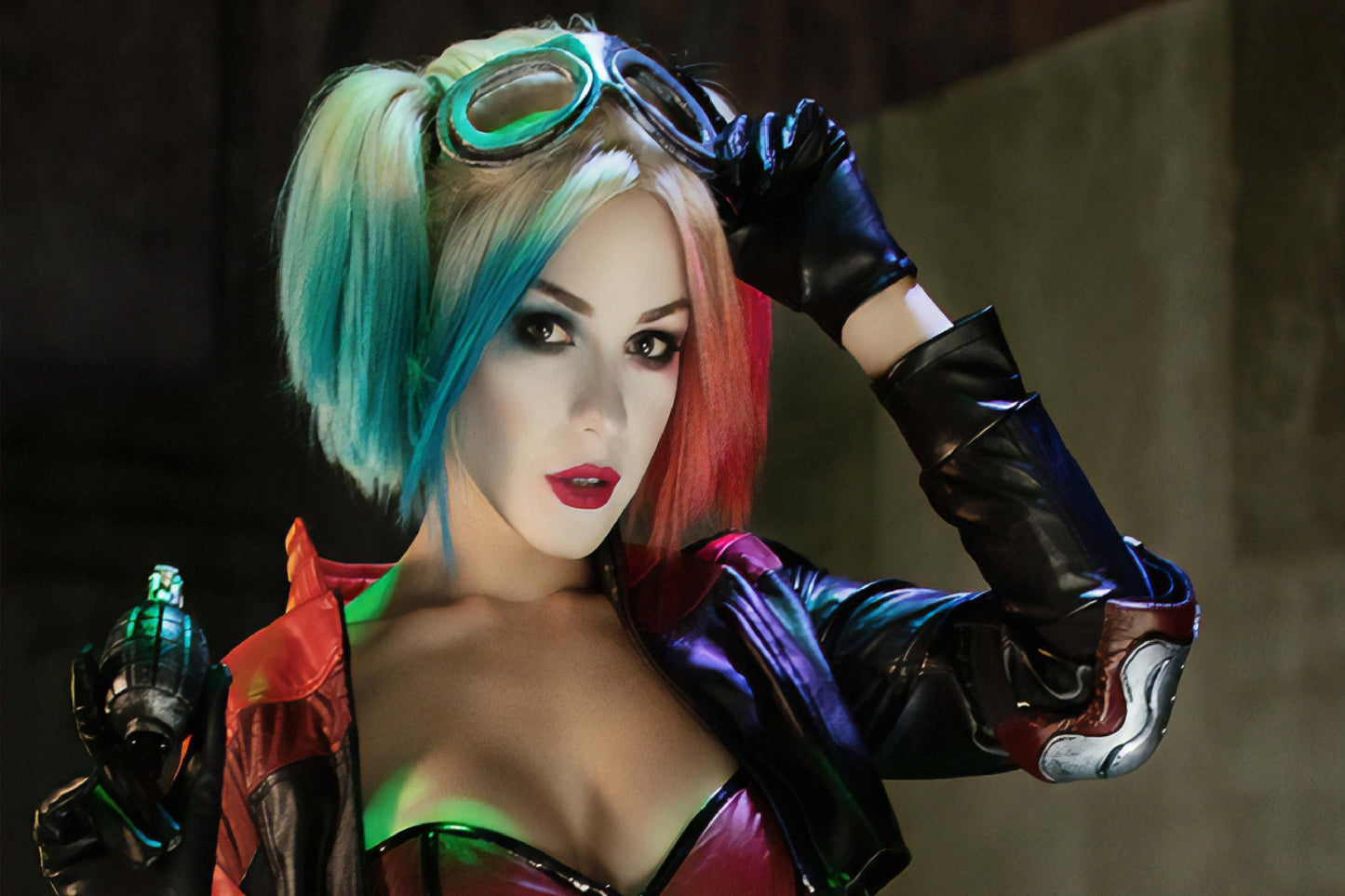 Harley Quinn Cosplay Comic Book Poster Print Wall Art