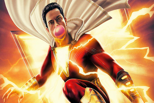 Shazam Zachary Levi Comic Book Poster Print Wall Art