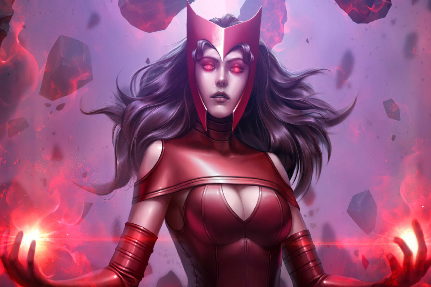Scarlet Witch Comic Book Poster Print Wall Art