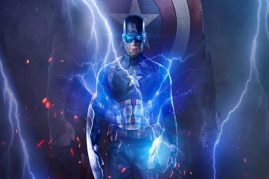 Captain America Hammer Comic Book Poster Print Wall Art