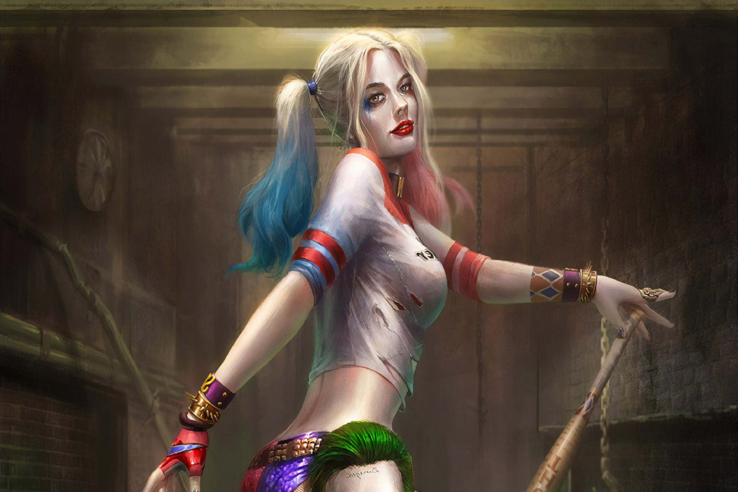 Harley Quinn Joker Comic Book Poster Print Wall Art