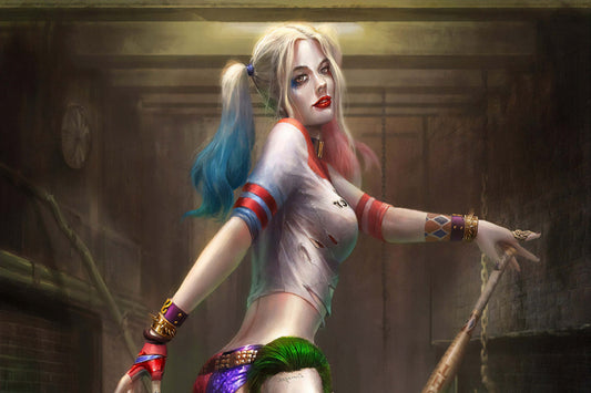 Harley Quinn Joker Comic Book Poster Print Wall Art