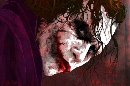 Joker Heath Ledger Comic Book Poster Print Wall Art