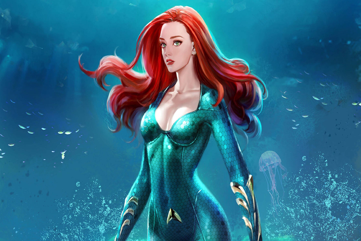 Mera Comic Book Poster Print Wall Art