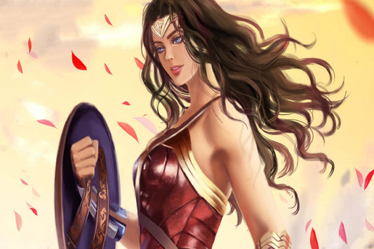 Wonder Woman Comic Book Poster Print Wall Art