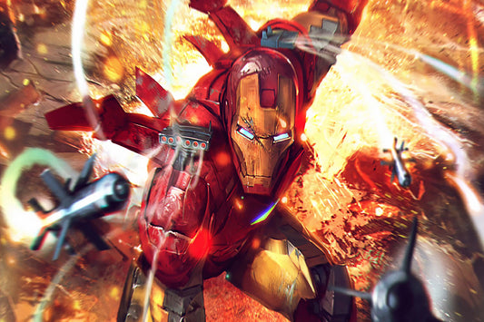 Iron Man Comic Book Poster Print Wall Art