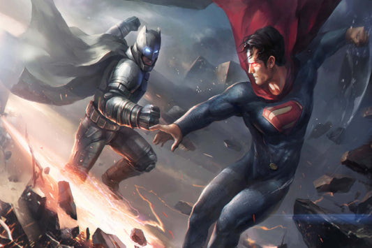 Superman Vs Batman Comic Book Poster Print Wall Art