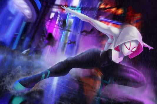 Spider Gwen Comic Book Poster Print Wall Art