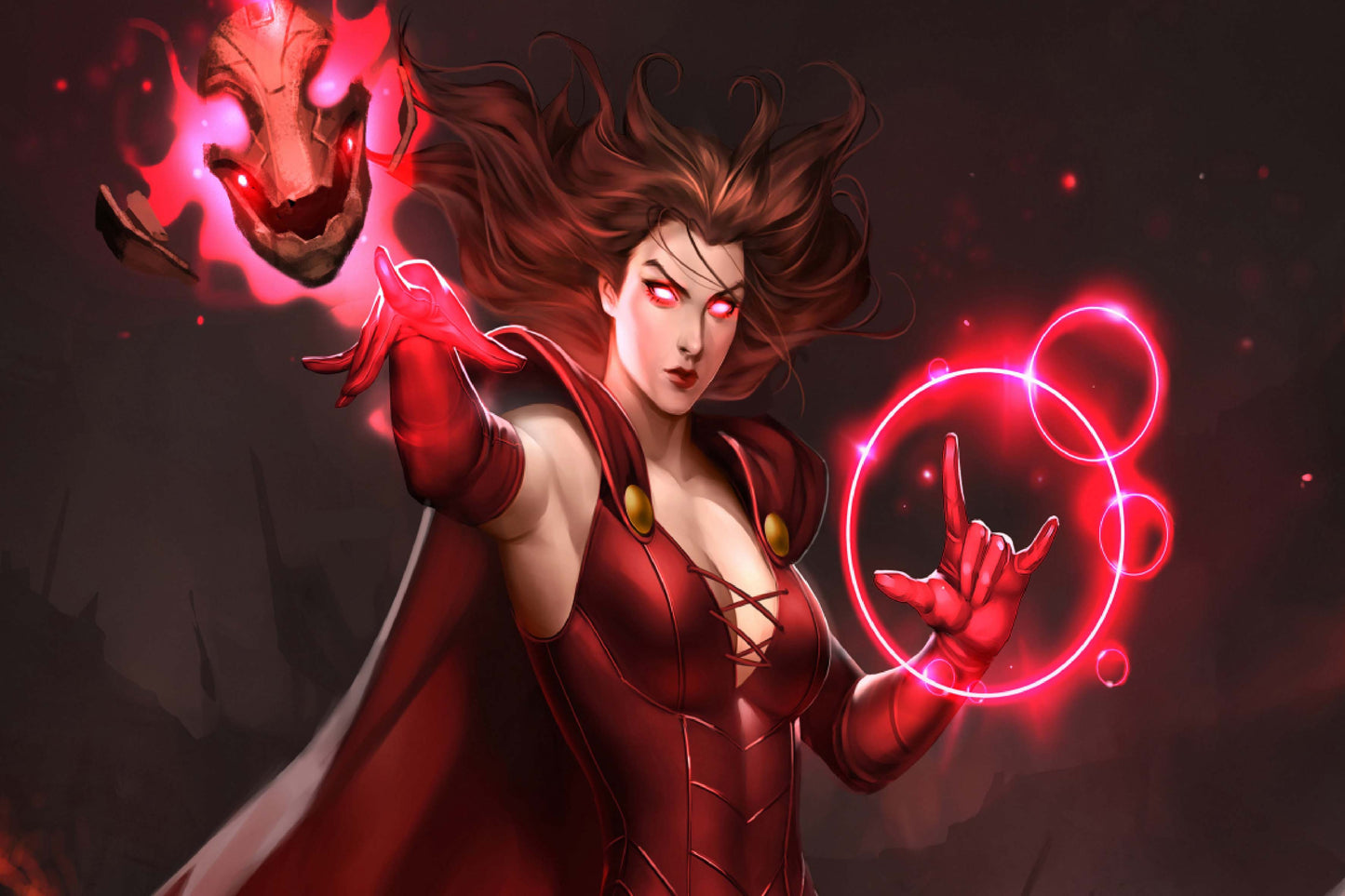 Scarlet Witch Comic Book Poster Print Wall Art