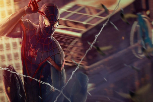 Miles Morales Spider Man Comic Book Poster Print Wall Art