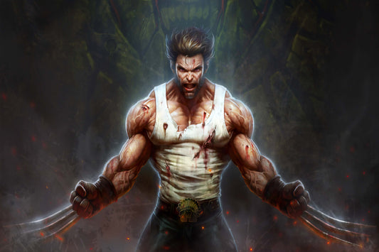Wolverine Claws Marvel Comic Book Poster Print Wall Art