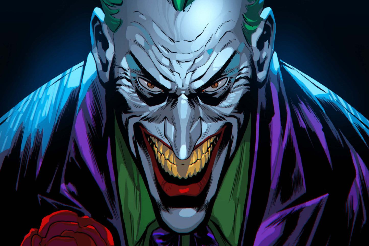 Joker Dc Comic Book Poster Print Wall Art