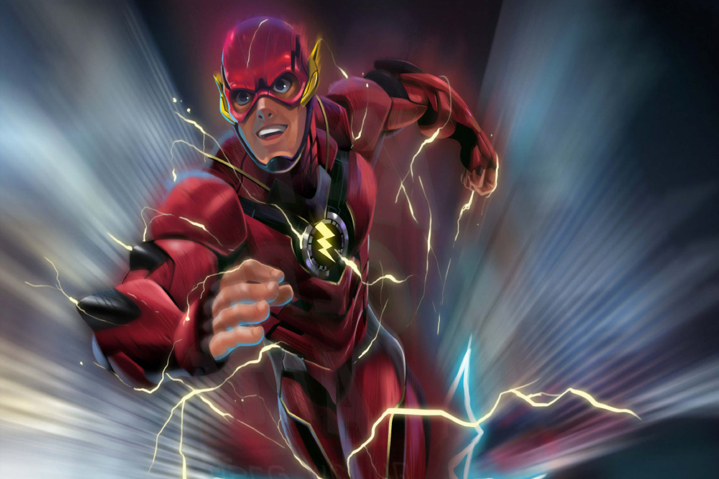 Flash Dc Comic Book Poster Print Wall Art