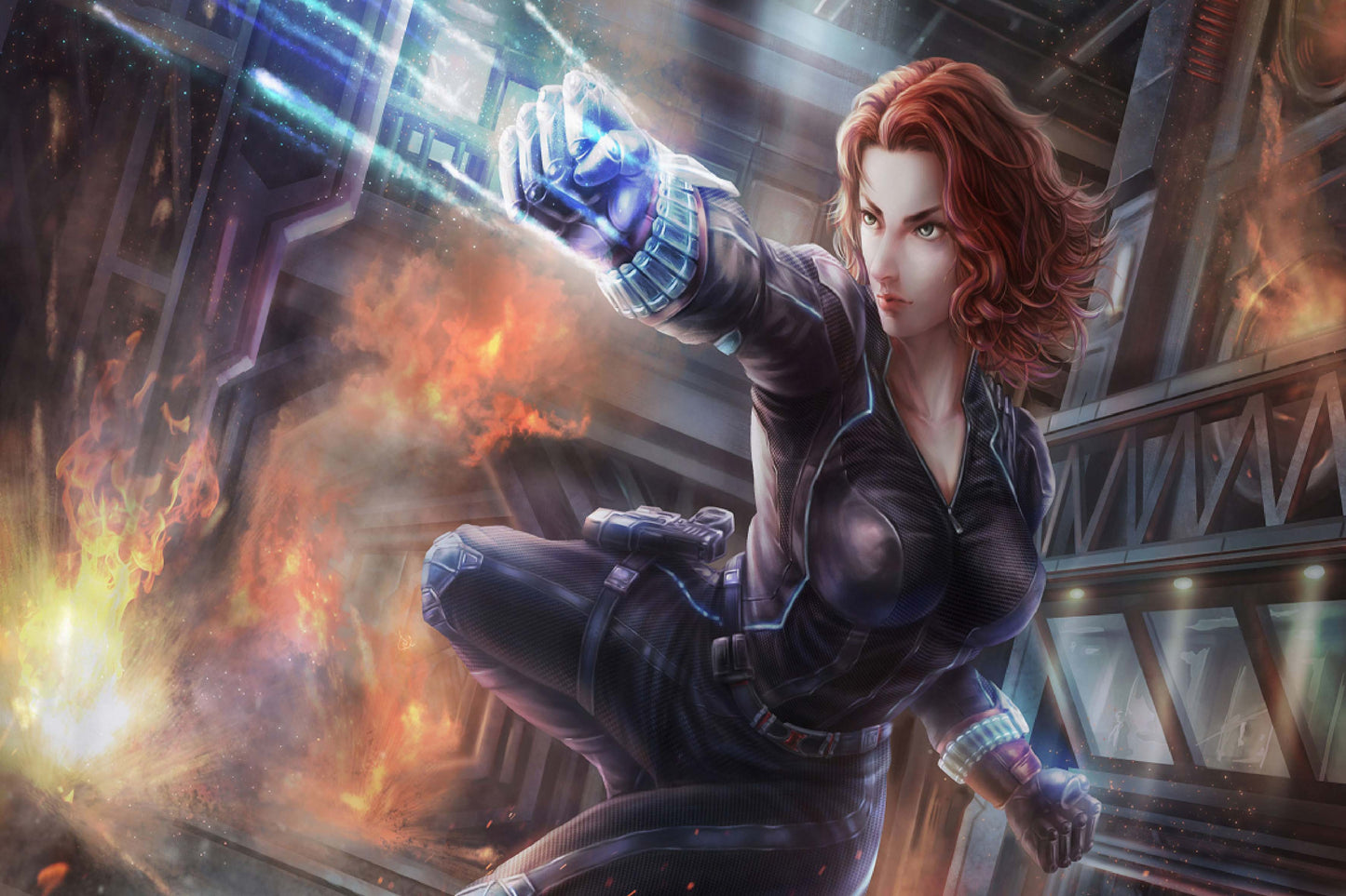 Black Widow Marvel Comic Book Poster Print Wall Art