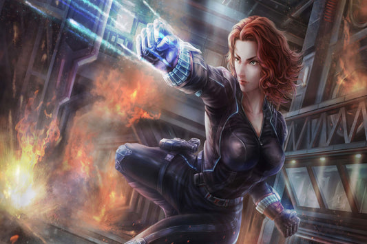 Black Widow Marvel Comic Book Poster Print Wall Art