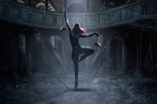 Black Widow Dance Marvel Comic Book Poster Print Wall Art
