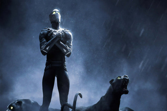 Black Panther Wakanda Salute Marvel Comic Book Poster Print Wall Art
