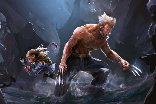 Logan And X Comic Book Poster Print Wall Art