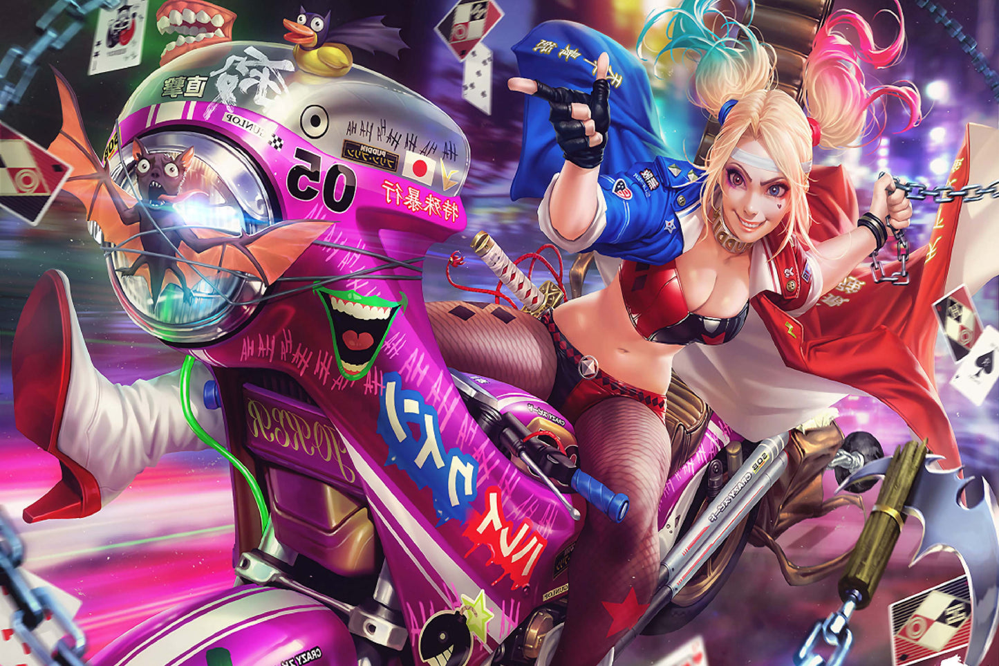 Harley Quinn Comic Book Poster Print Wall Art