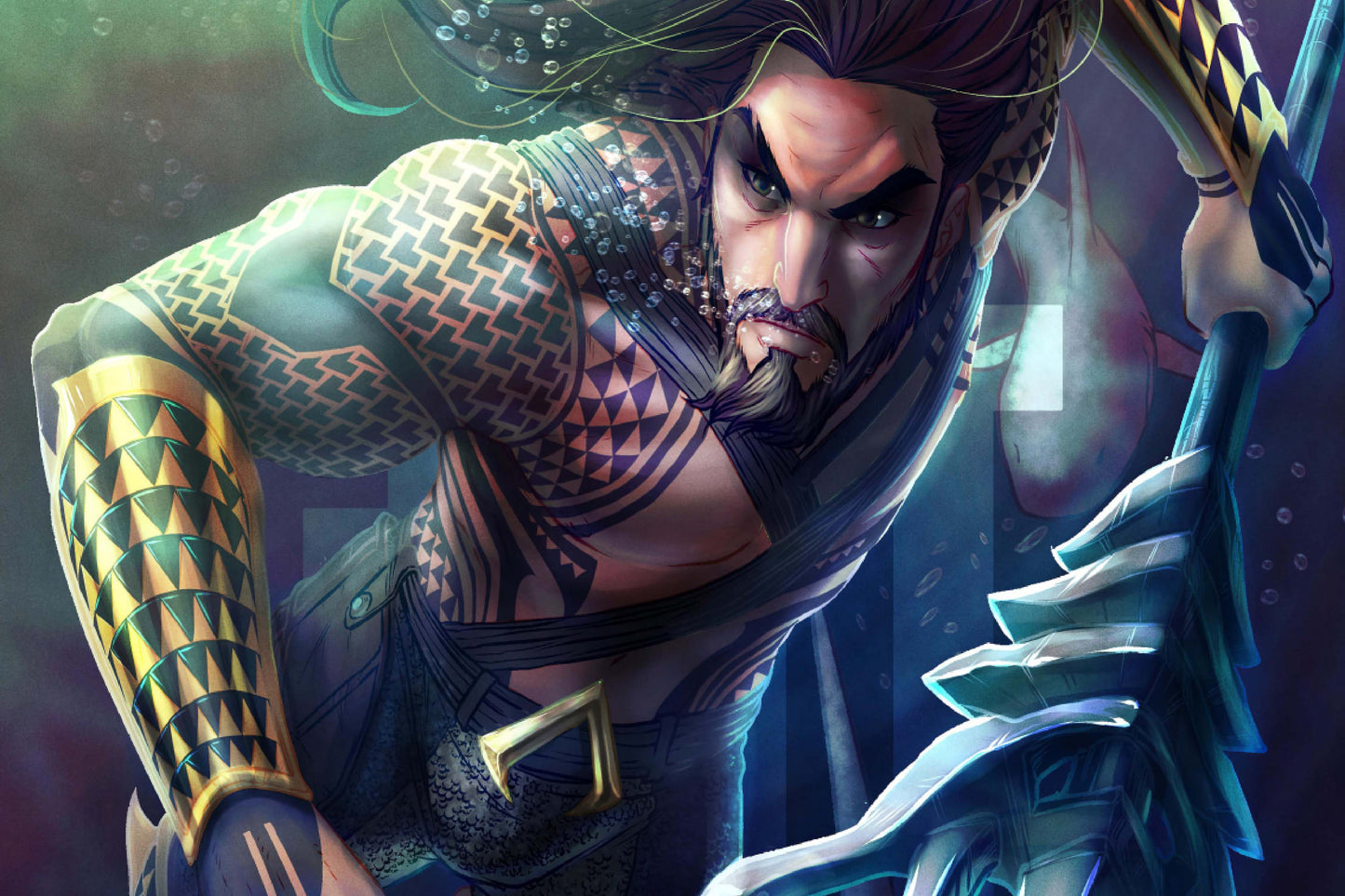 Aquaman Comic Book Poster Print Wall Art