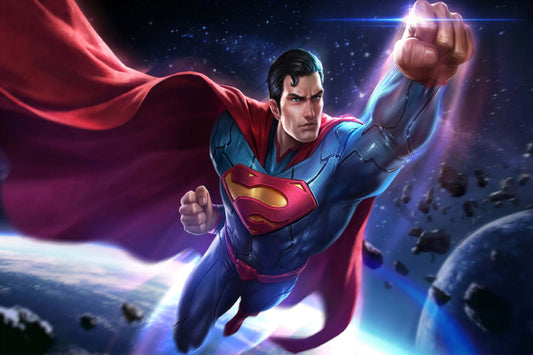 Superman Comic Book Poster Print Wall Art