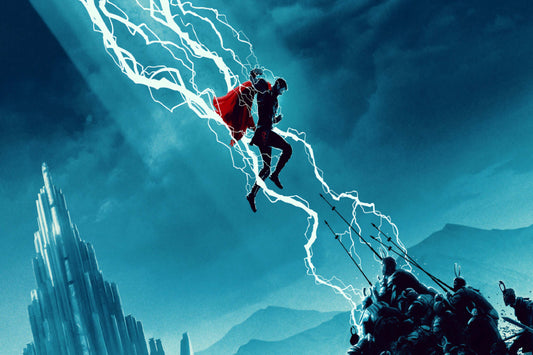 Thor Lightning Comic Book Poster Print Wall Art