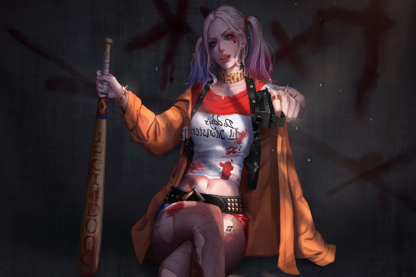 Harley Quinn Comic Book Poster Print Wall Art
