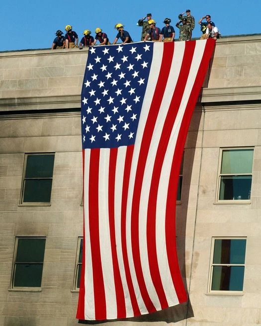 9 11 Arlington Flag On Pentagon Glossy Magnet Firefighter Magnet Usa Print