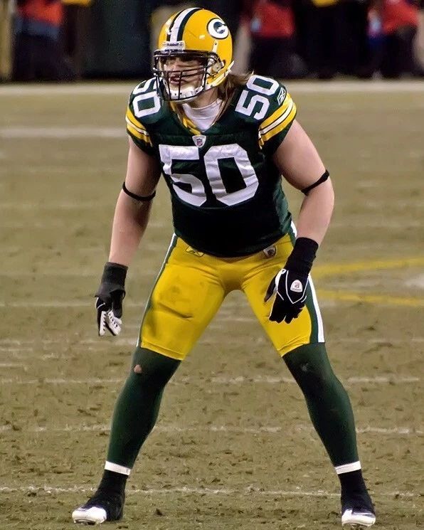 A.J. Hawk Keychain Green Bay Packers Football Picture Nfl