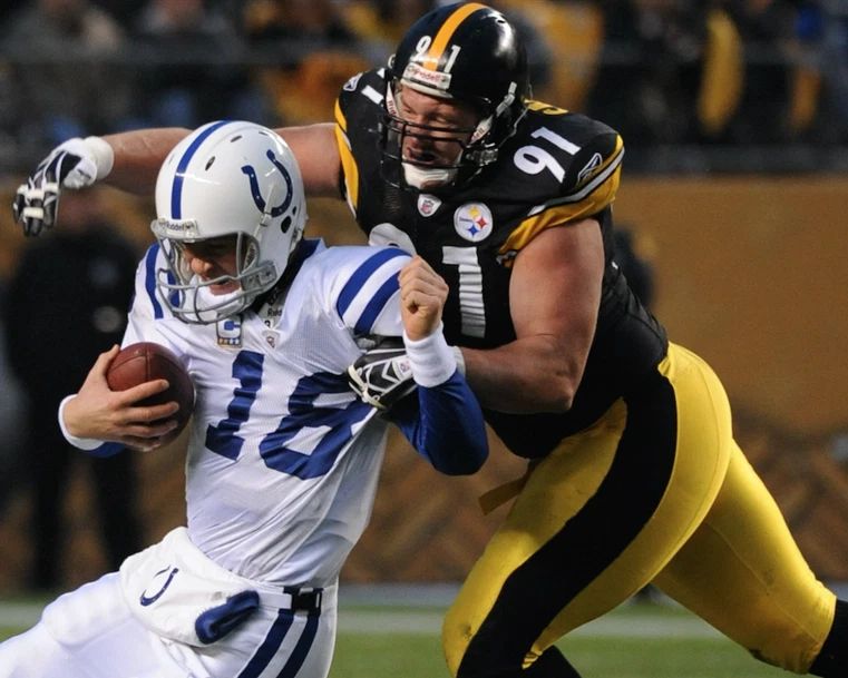 Aaron Smith Magnet Pittsburgh Steelers Picture Nfl Football Vs Colts