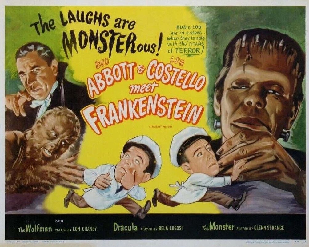 Abbott & Lou Costello Meet Frankenstein Theatrical Movie Magnet Magnet 8 X 10