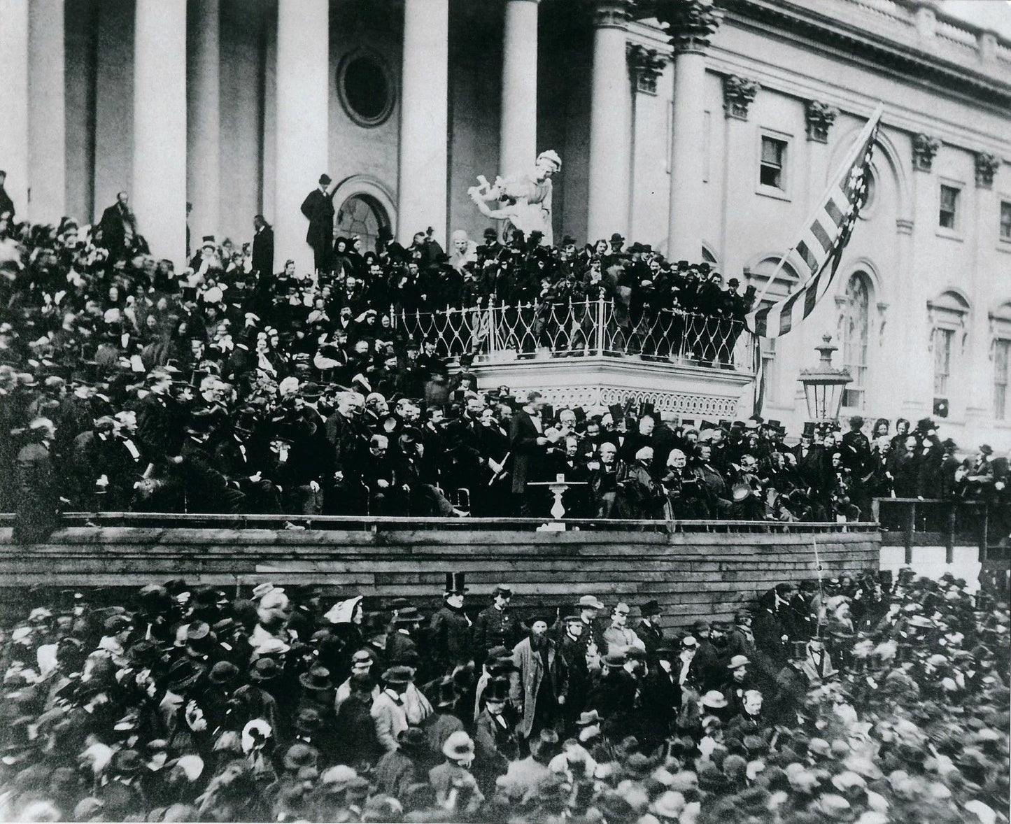Abraham Lincoln Keychain Picture Us Usa President Inaugural Speech 1865